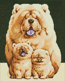 Fluffy Family WD187 14.9 x 18.9 inches Wizardi Diamond Painting Kit