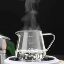 Fluted clear glass coffee pot – kitchen ribbed carafe