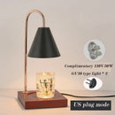 Fluted glass gold wax melting candle warmer bedroom decor