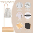 Fluted glass gold wax melting candle warmer bedroom decor