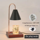 Fluted glass gold wax melting candle warmer bedroom decor