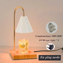 Fluted glass gold wax melting candle warmer bedroom decor