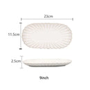 Fluted petal white ceramic dinnerware set dining room gold trim