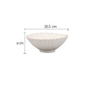Fluted petal white ceramic dinnerware set dining room gold trim