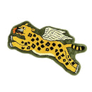 Flying tiger leopard hand tufted olive green rug bedroom decor