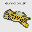 Flying tiger leopard hand tufted olive green rug bedroom decor