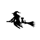 Flying Witch Metal Wall Art – Halloween Spooky Witchy Home Decor