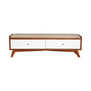 Flynn Bench, Chestnut/White