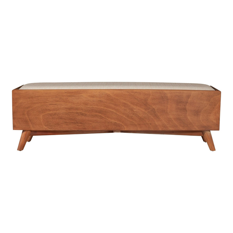 Flynn Bench, Acorn/White