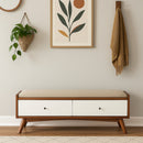 Flynn Bench, Chestnut/White