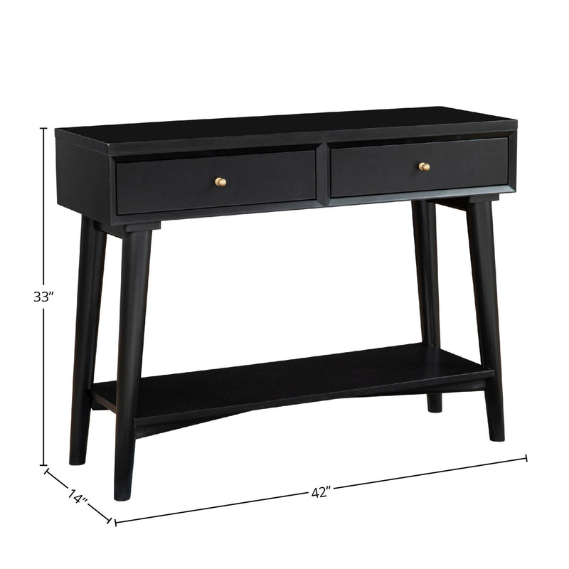 Flynn Console Table, Black