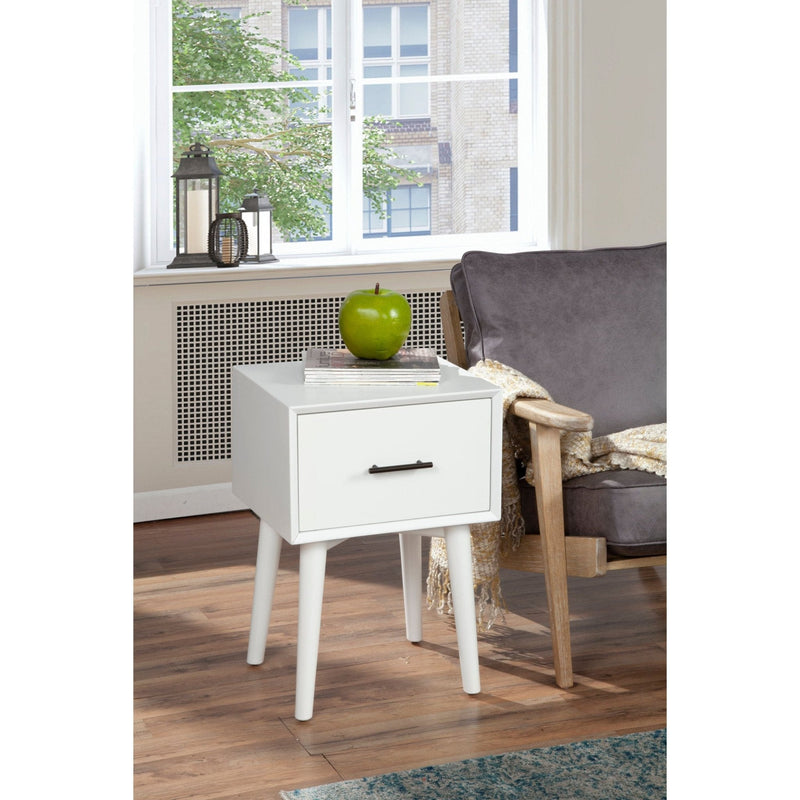 Flynn End Table, White