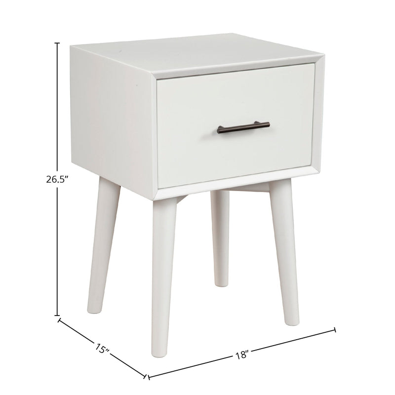 Flynn End Table, White