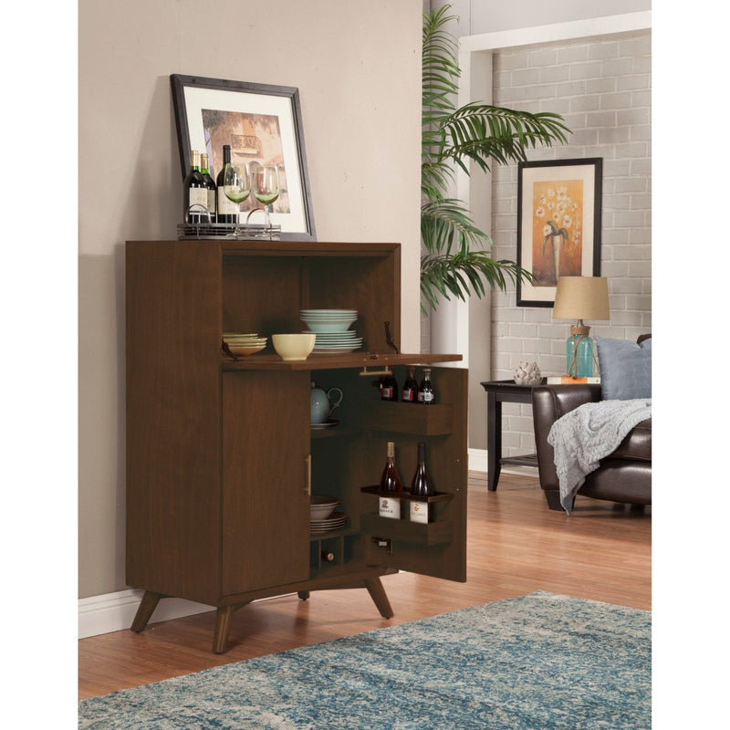 Flynn Large Bar Cabinet, Walnut