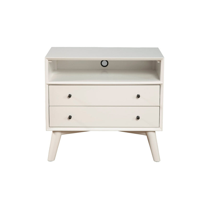 Flynn Large Nightstand, White