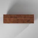 Flynn Large TV Console, Chestnut/White