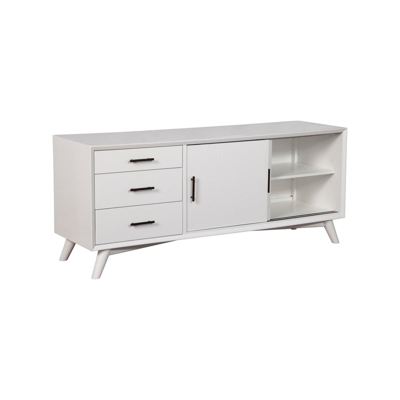 Flynn Large TV Console, White