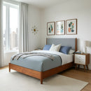 Flynn Nightstand, Chestnut/White