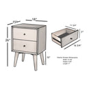 Flynn Nightstand, White