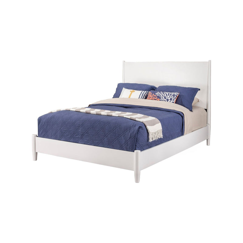 Flynn Panel Bed, White