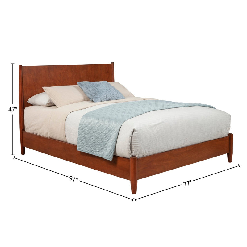 Flynn Platform Bed, Cherry Acorn