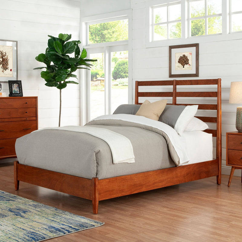 Flynn Retro Bed, Cherry Acorn