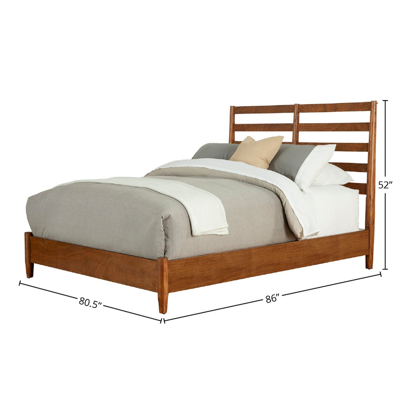 Flynn Retro Bed, Cherry Acorn