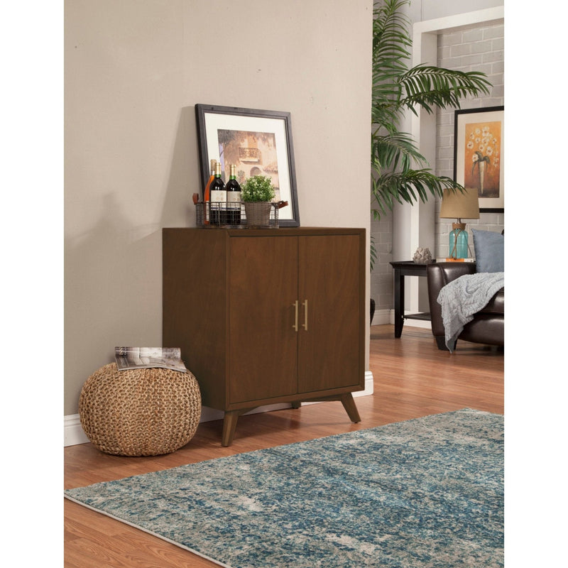 Flynn Small Bar Cabinet, Walnut