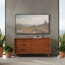 Flynn Small TV Console, Chestnut