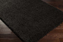 Siari Black Shag Area Rug - Clearance