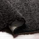 Siari Black Shag Area Rug - Clearance
