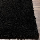 Siari Black Shag Area Rug - Clearance
