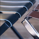 Chippewa-Foldable Metal Luggage Rack with Genuie Leather