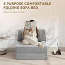 Folding Sofa Bed Convertible Couch with Memory Foam