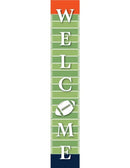 Football Home Porch Leaner Welcome Sign