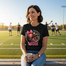 Football Mom T-Shirt 100% Ring-Spun Cotton Game Day Graphic Tee