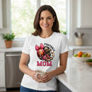 Football Mom T-Shirt 100% Ring-Spun Cotton Game Day Graphic Tee