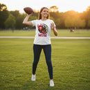 Football Mom T-Shirt 100% Ring-Spun Cotton Game Day Graphic Tee