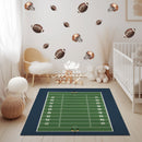 Basketball Court Playroom Rug / World map Area Rug