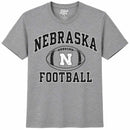 Youth Husker Football Grey T-Shirt | Multiple Sizes | Blue 84