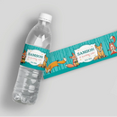 Forest Fox Birthday Water Bottle Labels