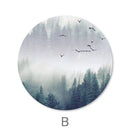 Forest Landscape Canvas - Circle
