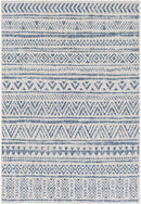 Novato Navy All Over Pattern Performance Rug
