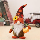 Fall Inspired Plush Gnome Set, Pumpkin, Autumn Leaf, and Sunflower Elements