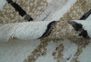 Fossil Custom Made Contemporary Brown Hand knotted Wool Rug