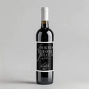 Found My Love Proposal Black Wine Label