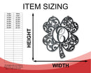 Metal Shamrock Family Monogram Wall Art - Metal St Patrick's Day Sign - 14 Color Options