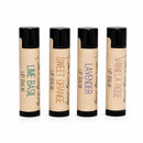 Lip Balm Set | Pack of 4 | Sweet Orange, Vanilla Rose, Lime Basil, And Lavender Scents | The Salvy Lady