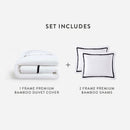 Bamboo Viscose Frame Duvet Bundle | Last Chance