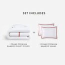 Bamboo Viscose Frame Duvet Bundle | Last Chance